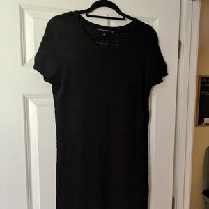 Banana Republic Black Knit Short Sleeved Dress